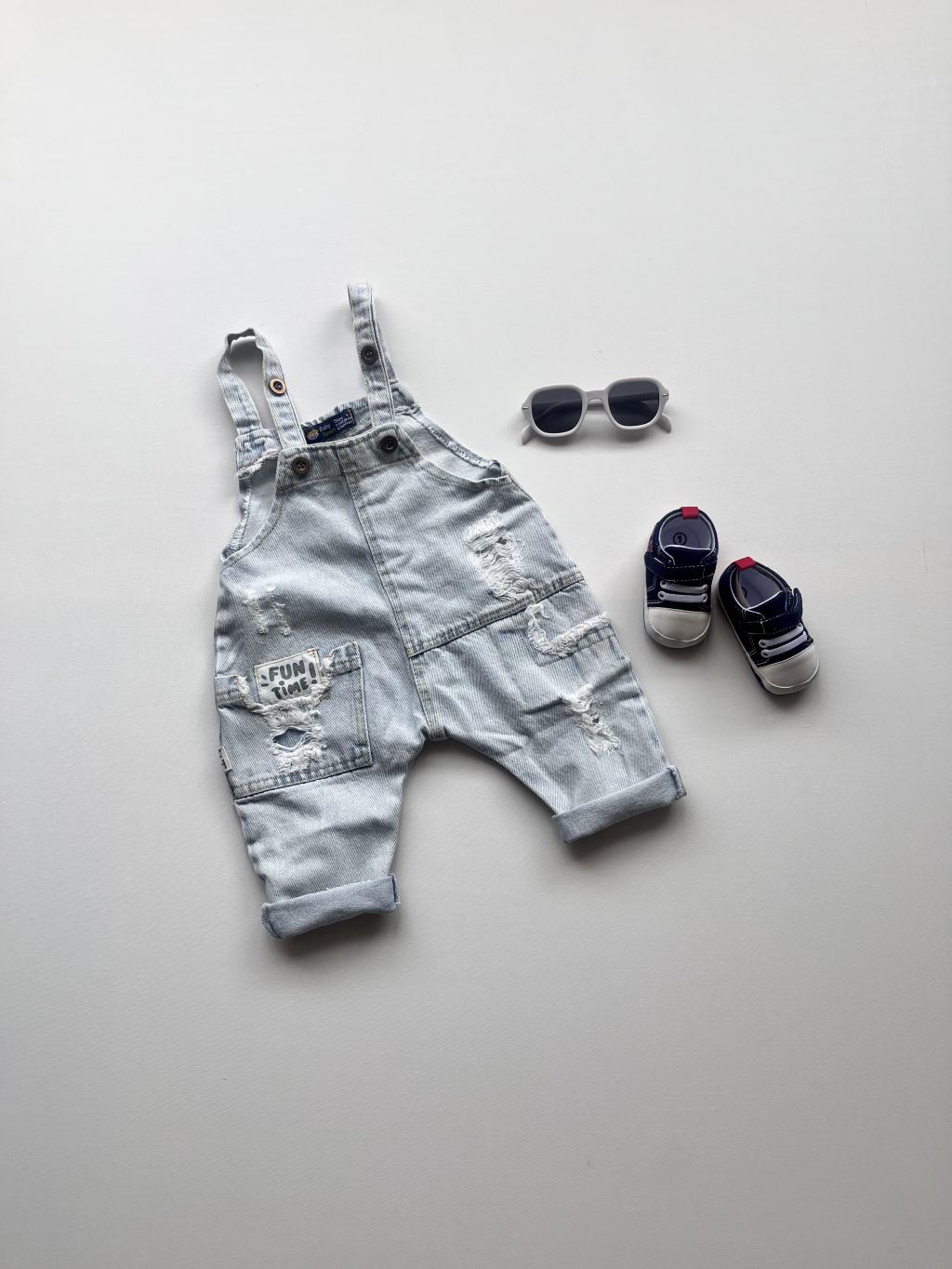 بیلر جین شلواری آبی یخی ۳۰۳۵